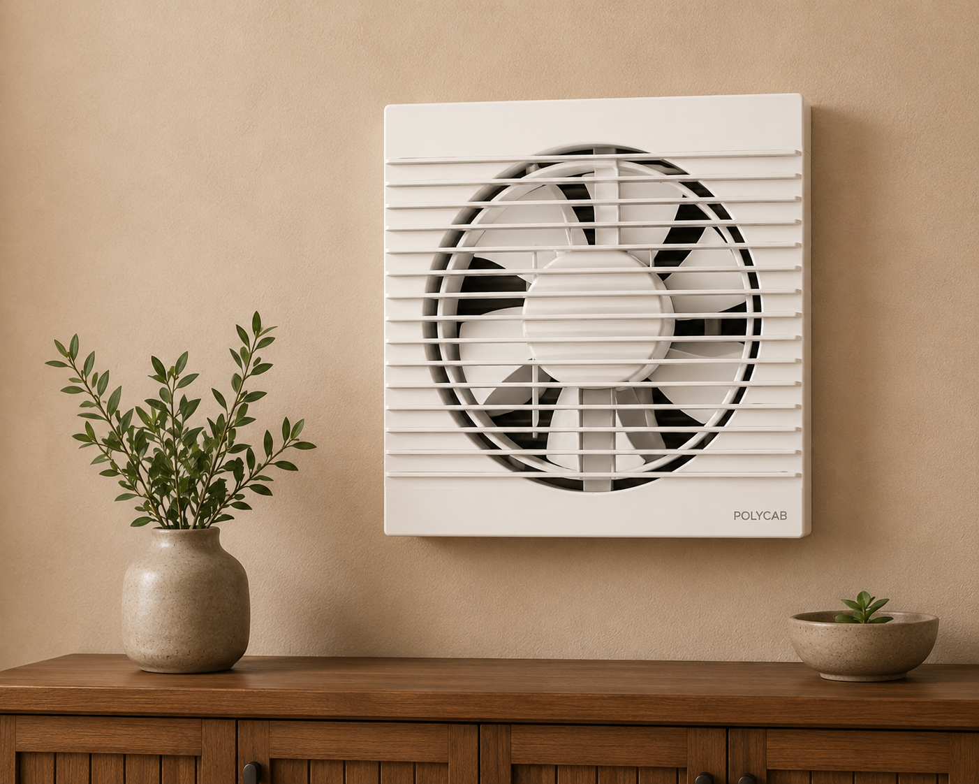 Fanora Freshner Axial Air Exhaust Fan, 150mm, High Speed, Noiseless, 100% Copper Winding, White