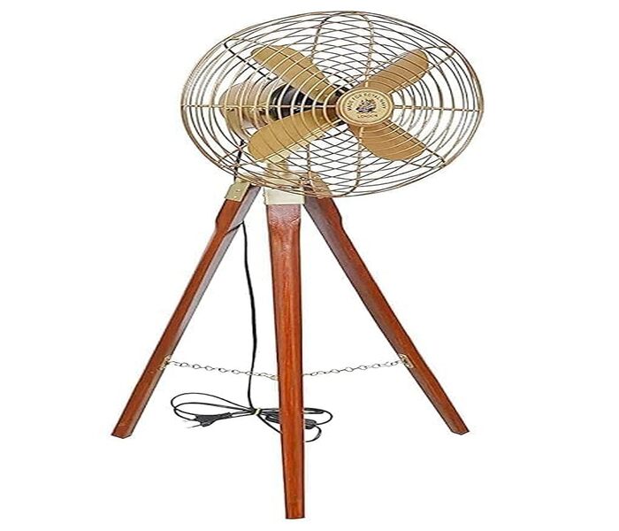 Luxury Vintage Tripod Floor Fan - Image 4
