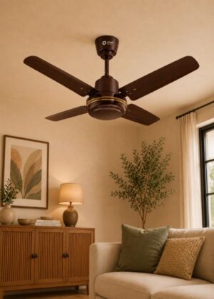 New Breeze High Speed Small Ceiling Fan | 5-Year Warranty 600MM Brown