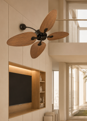 Modern Wooden Designer Wall Fan